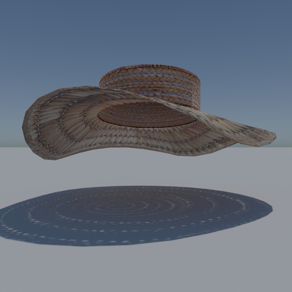 Straw-Hat with 2 Shape-Keys preview image 1